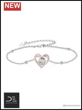 925 Sterling Silver Volleyball Bracelet Sport Jewelry Gift for Women